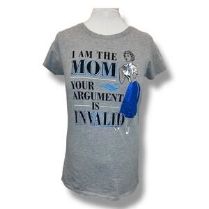 GreenSource Women's Retro "Mom" Graphic T-Shirt, Grey, size M